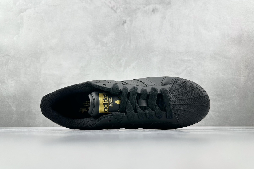 220 adidas originals Superstar XLG 黑金色  ID4656