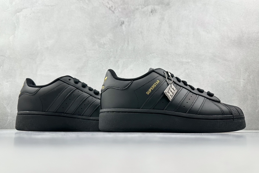 220 adidas originals Superstar XLG 黑金色  ID4656