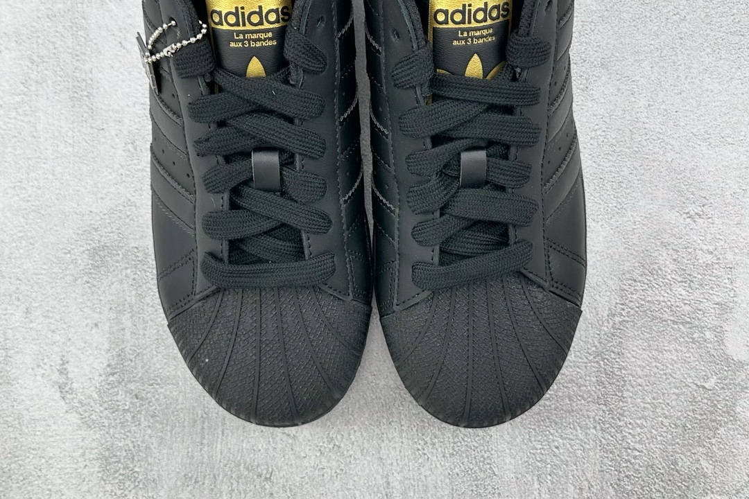 220 adidas originals Superstar XLG 黑金色  ID4656