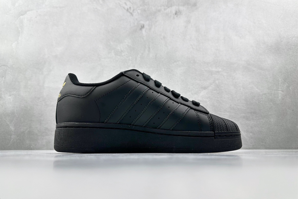 220 adidas originals Superstar XLG 黑金色  ID4656