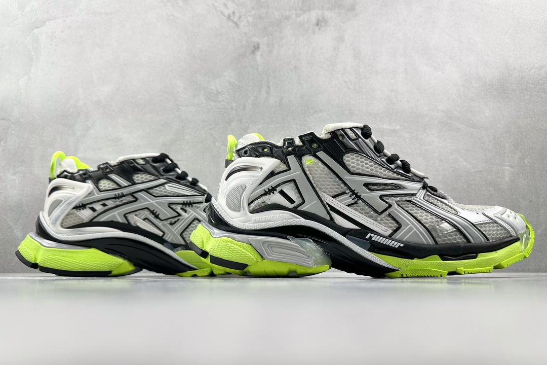 XA 480 Runner 七代 最新外贸批次 Balenciaga巴黎世家 Runner 白黑黄 677403W3RBP1093