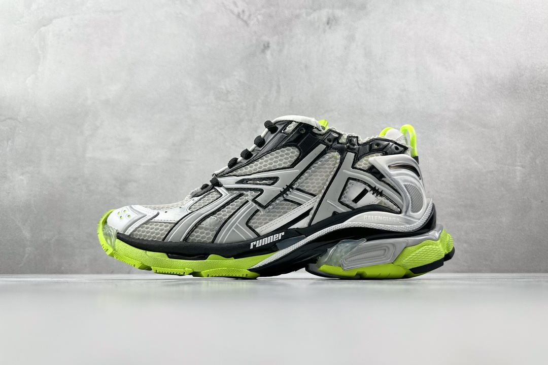 XA 480 Runner 七代 最新外贸批次 Balenciaga巴黎世家 Runner 白黑黄 677403W3RBP1093