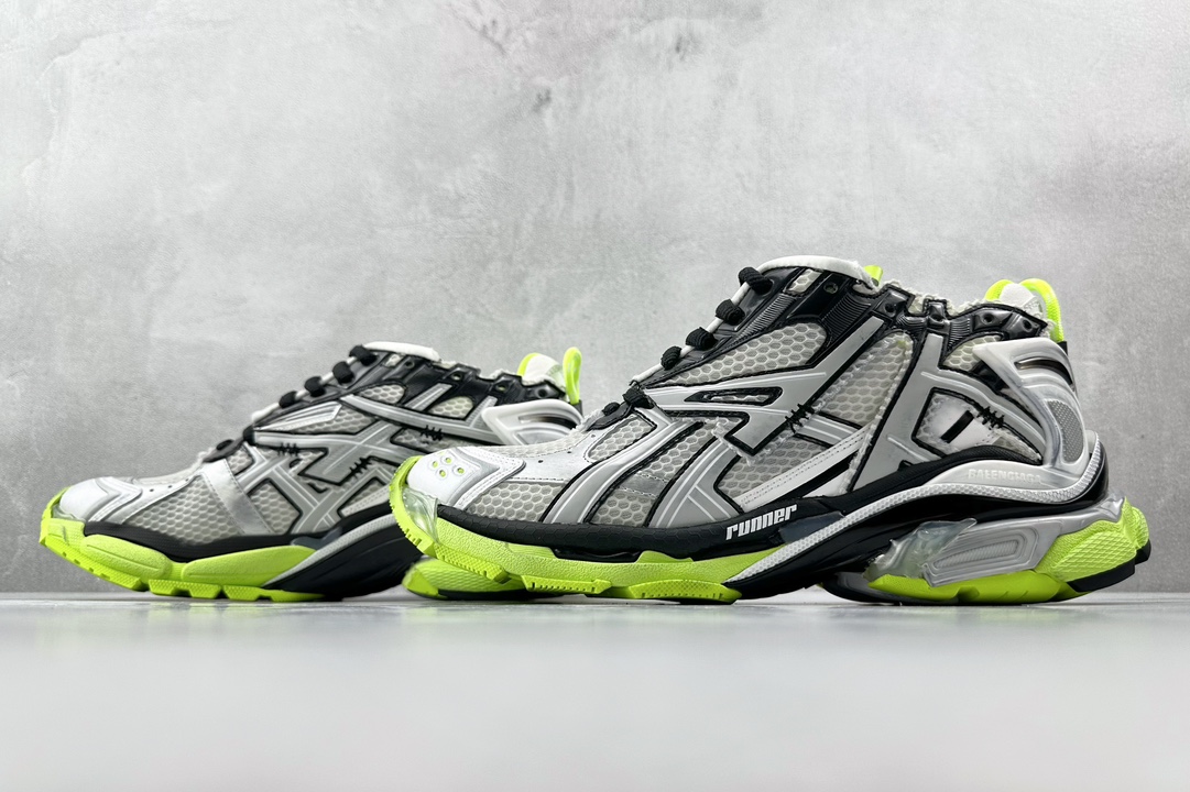 XA 480 Runner 七代 最新外贸批次 Balenciaga巴黎世家 Runner 白黑黄 677403W3RBP1093