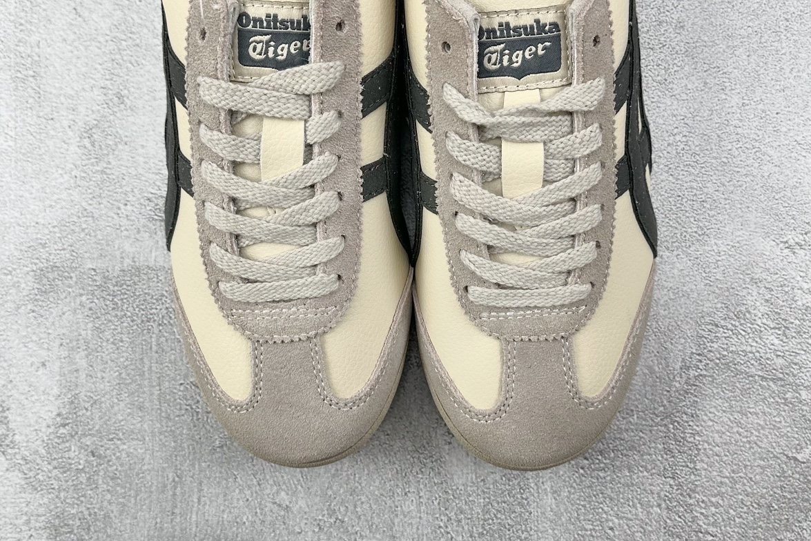 SC版 140 渠道特供 二层跑量 Onitsuka Tiger鬼冢虎 MEXICO 66 奶白炭灰 D2J4L-0297