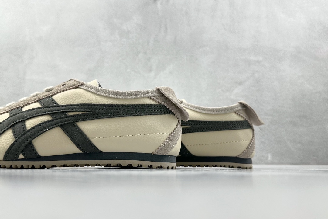 SC版 140 渠道特供 二层跑量 Onitsuka Tiger鬼冢虎 MEXICO 66 奶白炭灰 D2J4L-0297