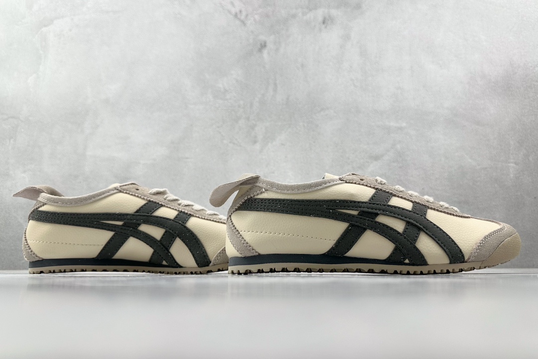 SC版 140 渠道特供 二层跑量 Onitsuka Tiger鬼冢虎 MEXICO 66 奶白炭灰 D2J4L-0297