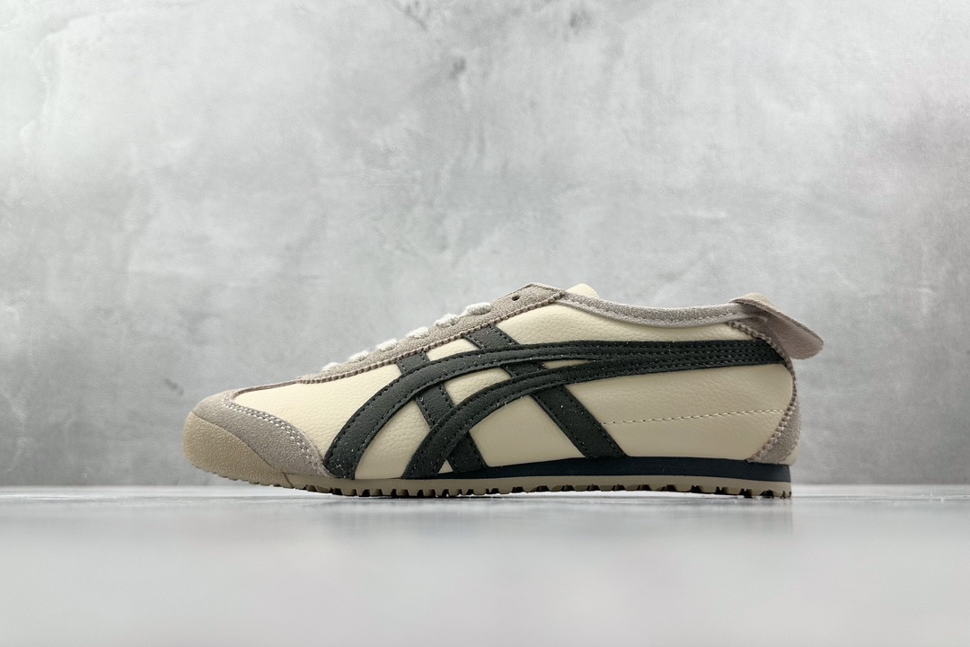 SC版 140 渠道特供 二层跑量 Onitsuka Tiger鬼冢虎 MEXICO 66 奶白炭灰 D2J4L-0297