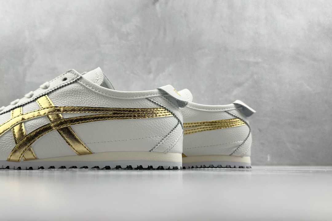 SC版 140 渠道特供 二层跑量 Onitsuka Tiger鬼塚虎 MEXICO 66  冷白亮金 11183A499-101