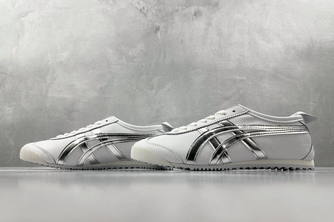 SC版 140  渠道特供 二层跑量 Onitsuka Tiger鬼塚虎 MEXICO 66 白银 1183A499-100