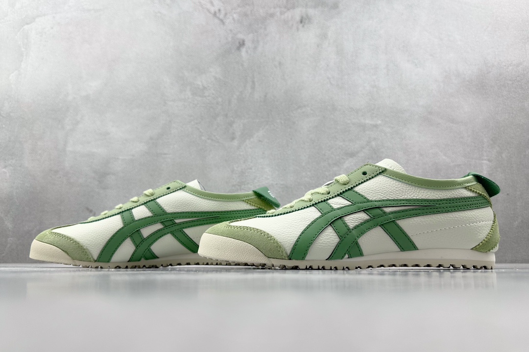 SC版 140 渠道特供 二层跑量 Onitsuka Tiger鬼塚虎 MEXICO 66 白绿 1183A201-304