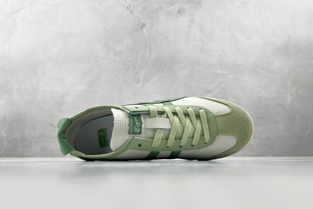 SC版 140 渠道特供 二层跑量 Onitsuka Tiger鬼塚虎 MEXICO 66 白绿 1183A201-304