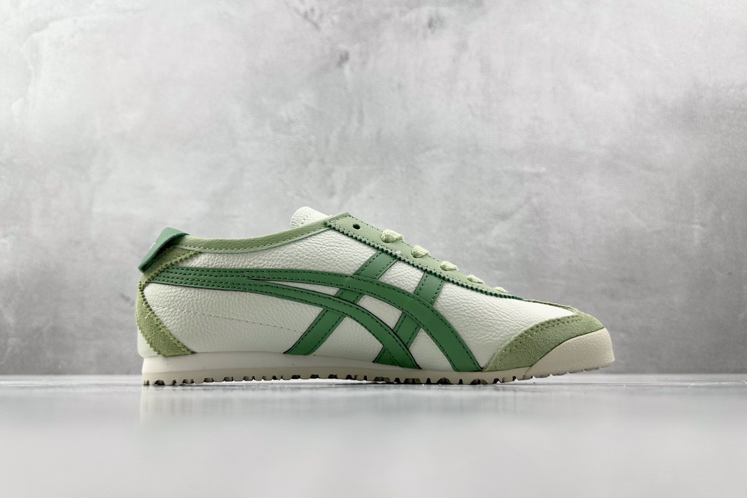 SC版 140 渠道特供 二层跑量 Onitsuka Tiger鬼塚虎 MEXICO 66 白绿 1183A201-304