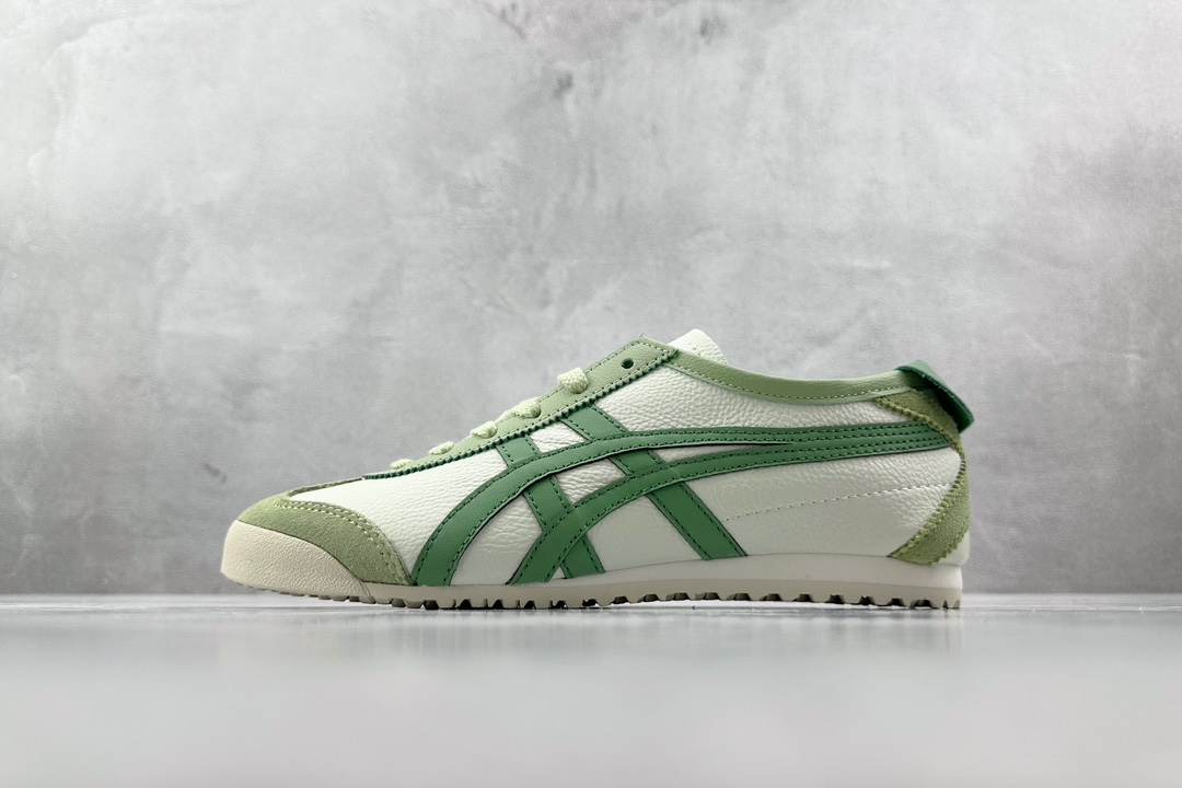 SC版 140 渠道特供 二层跑量 Onitsuka Tiger鬼塚虎 MEXICO 66 白绿 1183A201-304