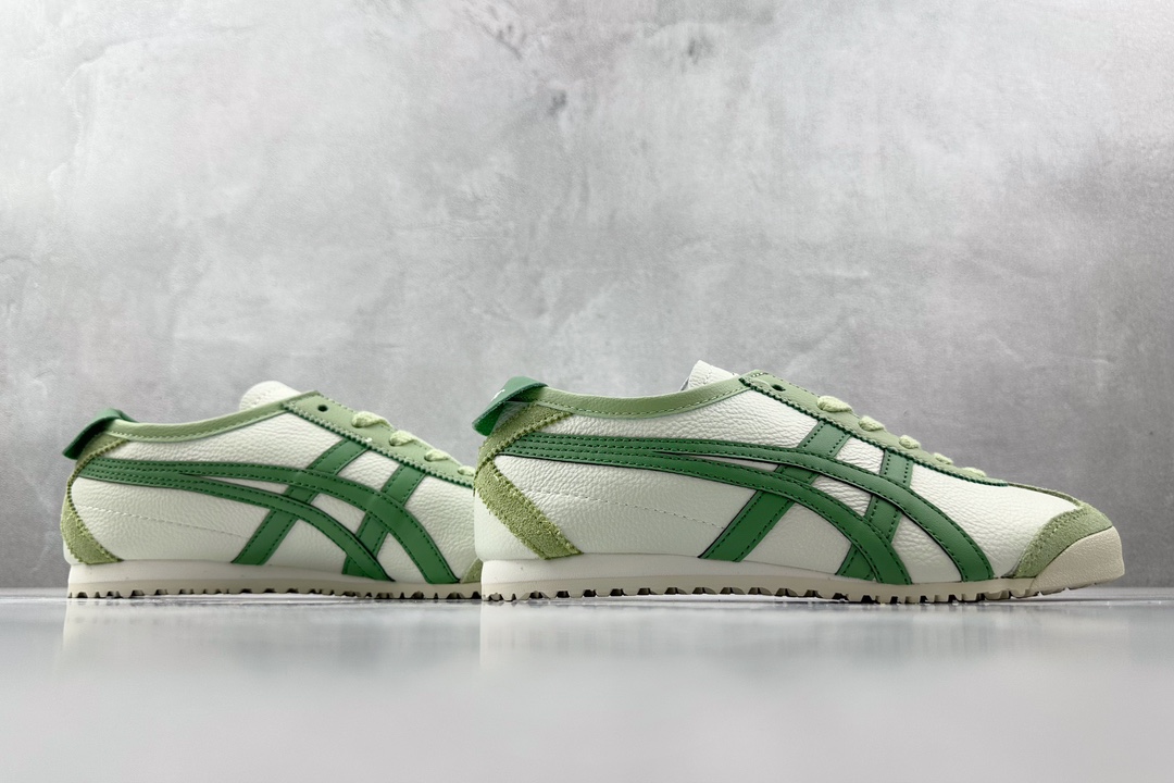 SC版 140 渠道特供 二层跑量 Onitsuka Tiger鬼塚虎 MEXICO 66 白绿 1183A201-304