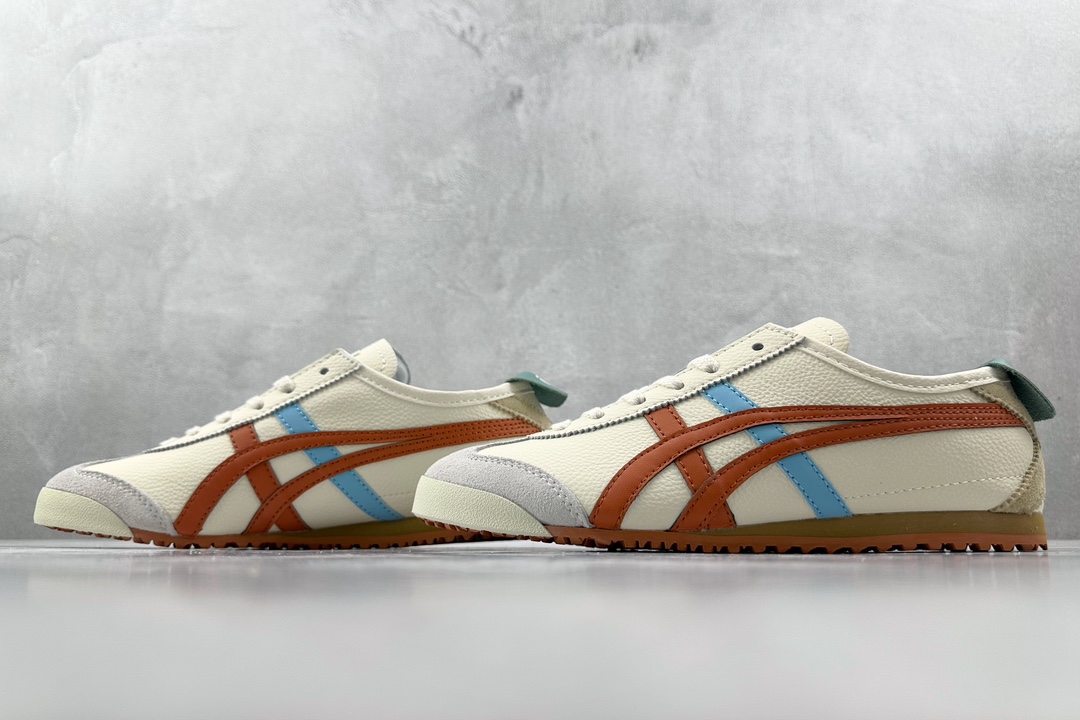 SC版 140 渠道特供 二层跑量 Onitsuka Tiger鬼冢虎 MEXICO 66 白蓝橙 1183A201-116