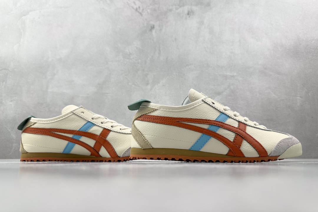 SC版 140 渠道特供 二层跑量 Onitsuka Tiger鬼冢虎 MEXICO 66 白蓝橙 1183A201-116