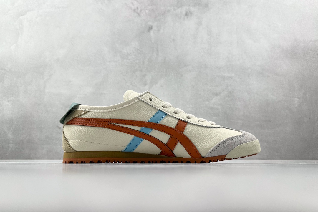 SC版 140 渠道特供 二层跑量 Onitsuka Tiger鬼冢虎 MEXICO 66 白蓝橙 1183A201-116