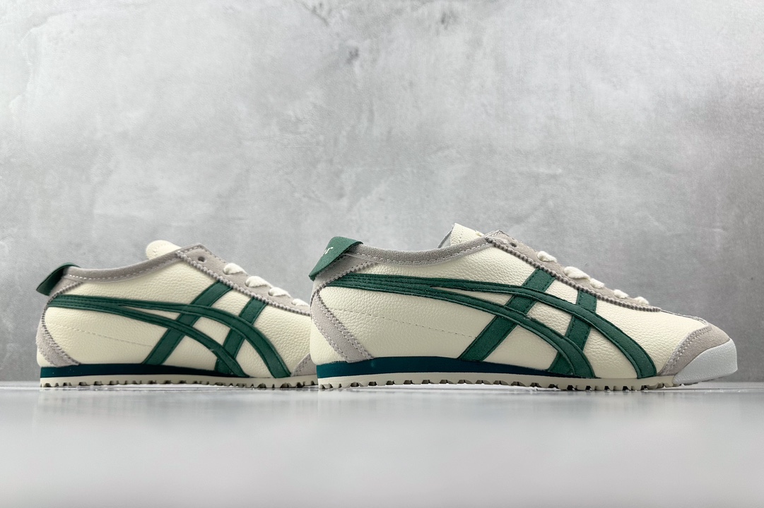 SC版 140 渠道特供 二层跑量 Onitsuka Tiger鬼冢虎 Tokuten MEXICO 66 白绿色 1183C076-250