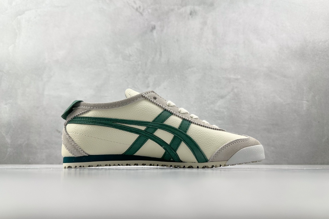 SC版 140 渠道特供 二层跑量 Onitsuka Tiger鬼冢虎 Tokuten MEXICO 66 白绿色 1183C076-250