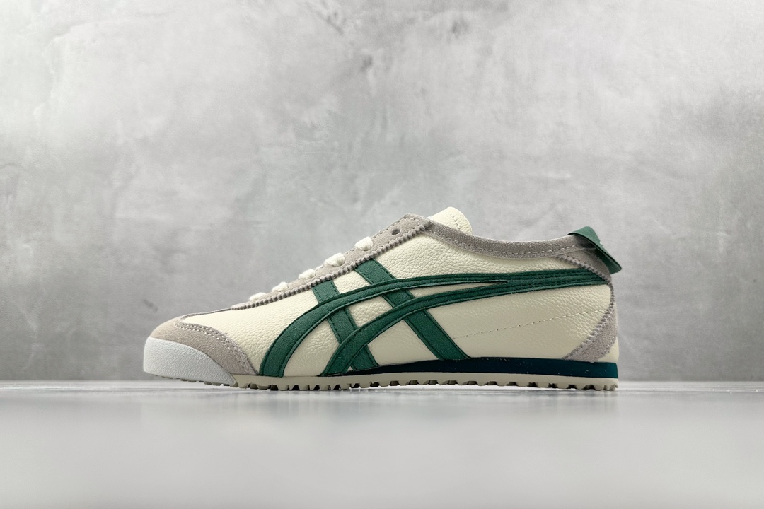 SC版 140 渠道特供 二层跑量 Onitsuka Tiger鬼冢虎 Tokuten MEXICO 66 白绿色 1183C076-250