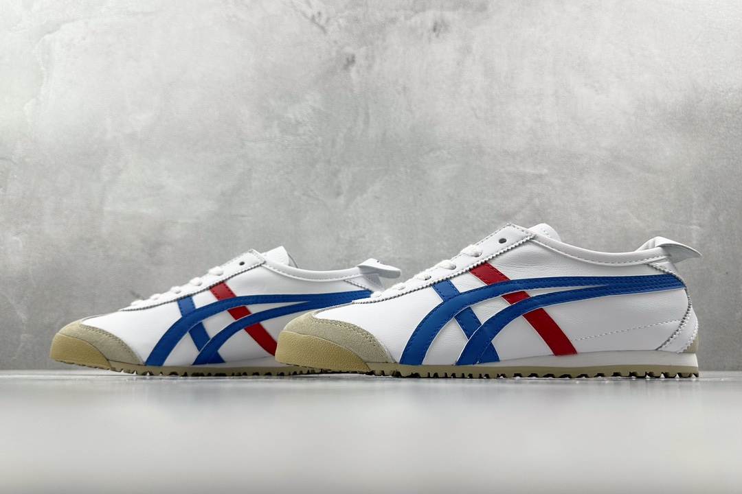 SC版 140 渠道特供 二层跑量 Onitsuka Tiger鬼冢虎 MEXICO 66 白蓝红 DL408-0146