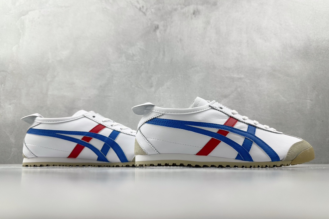 SC版 140 渠道特供 二层跑量 Onitsuka Tiger鬼冢虎 MEXICO 66 白蓝红 DL408-0146