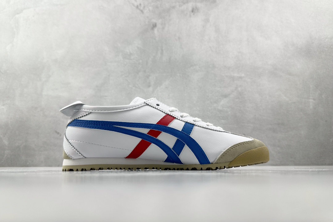 SC版 140 渠道特供 二层跑量 Onitsuka Tiger鬼冢虎 MEXICO 66 白蓝红 DL408-0146