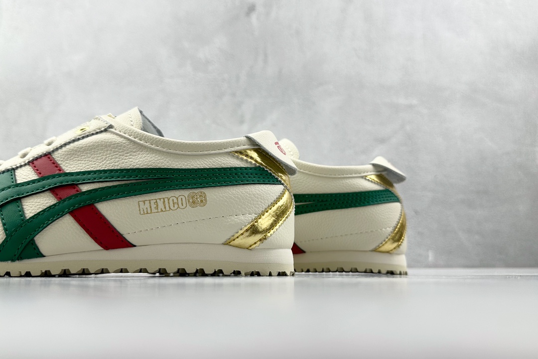 SC版 140 渠道特供 二层跑量 Onitsuka Tiger鬼冢虎  MEXICO 66 白绿色 1183B511-200