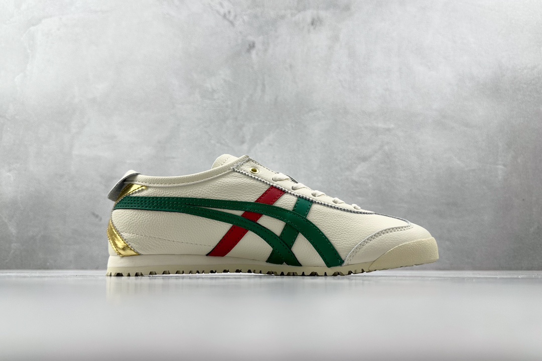 SC版 140 渠道特供 二层跑量 Onitsuka Tiger鬼冢虎  MEXICO 66 白绿色 1183B511-200