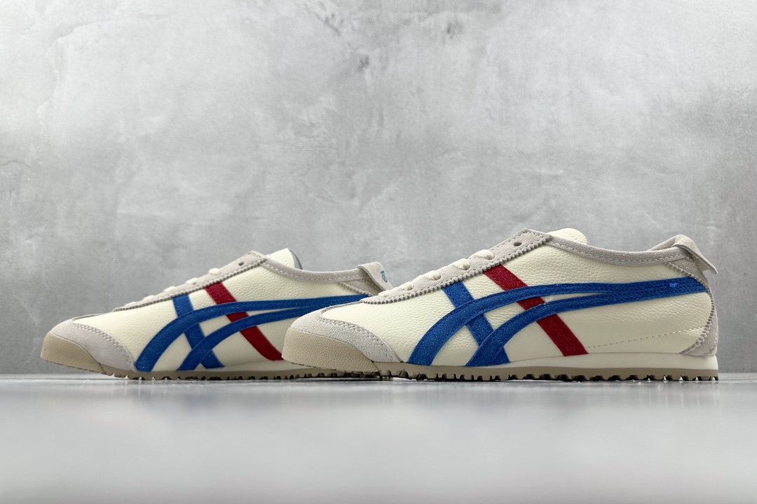 SC版 140 渠道特供 二层跑量 Onitsuka Tiger鬼冢虎  MEXICO 66 白色 TH2J4L-0142