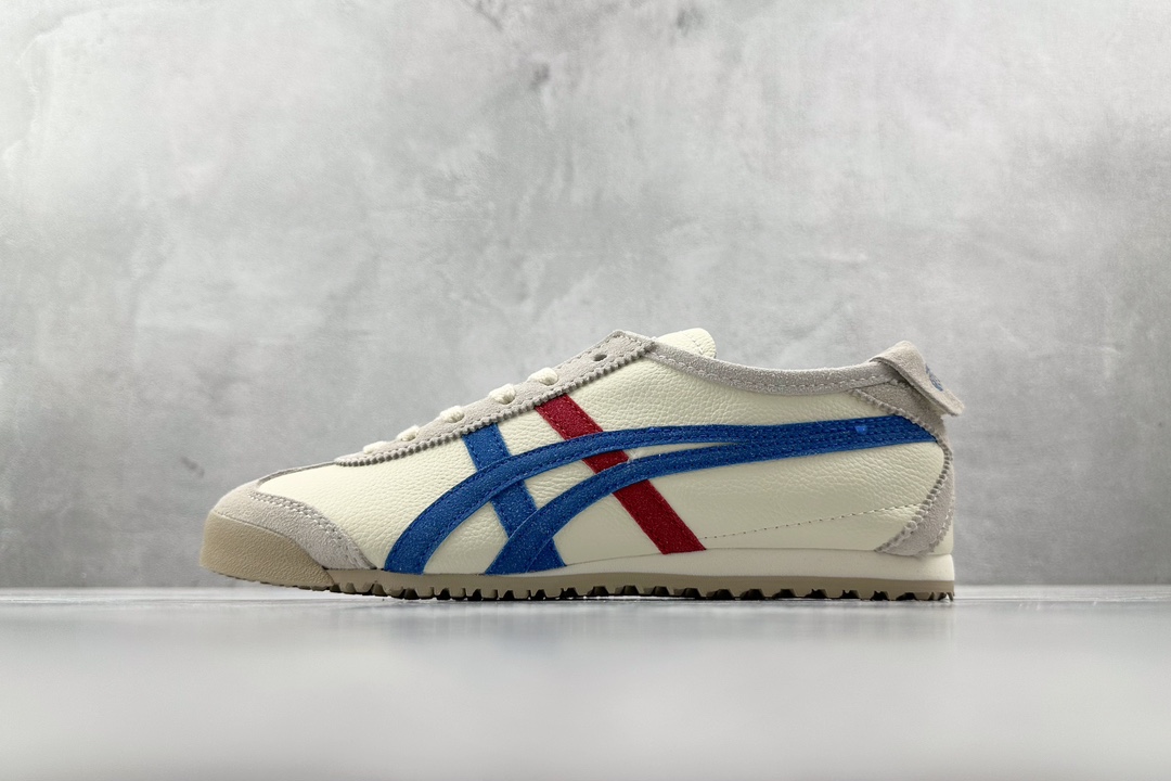 SC版 140 渠道特供 二层跑量 Onitsuka Tiger鬼冢虎  MEXICO 66 白色 TH2J4L-0142