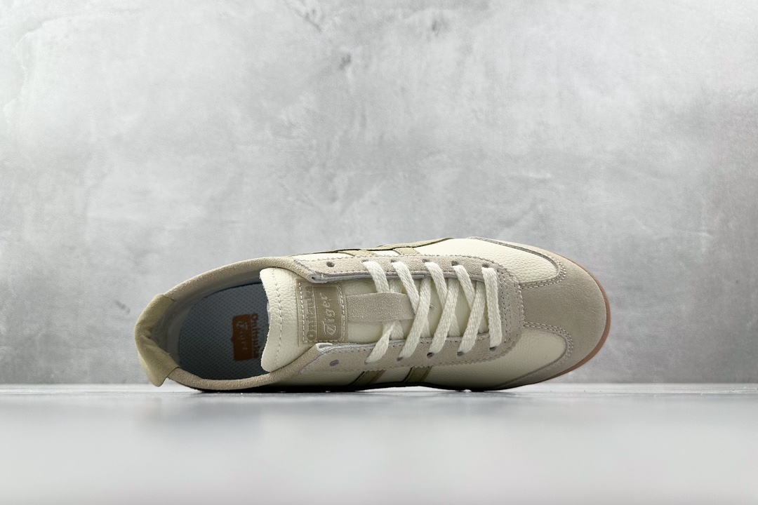 SC版 140 渠道特供 二层跑量 Onitsuka Tiger鬼冢虎  MEXICO 66 灰棕 新奶茶 1183C076-101