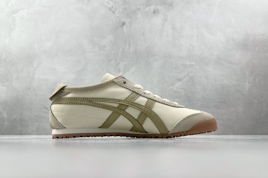 SC版 140 渠道特供 二层跑量 Onitsuka Tiger鬼冢虎  MEXICO 66 灰棕 新奶茶 1183C076-101