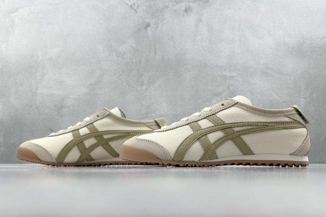 SC版 140 渠道特供 二层跑量 Onitsuka Tiger鬼冢虎  MEXICO 66 灰棕 新奶茶 1183C076-101