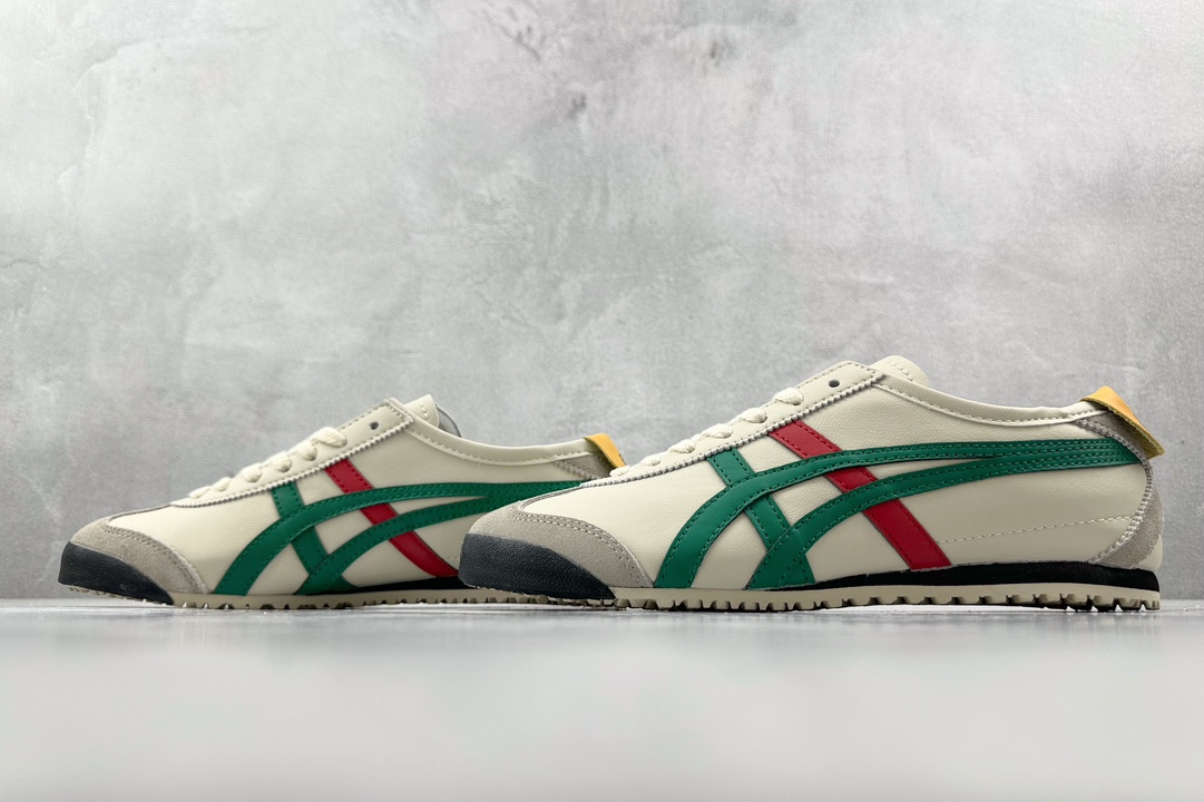 SC版 140 渠道特供 二层跑量 Onitsuka Tiger鬼冢虎  MEXICO 66 巴斯光年 橄榄绿 DL408-1684