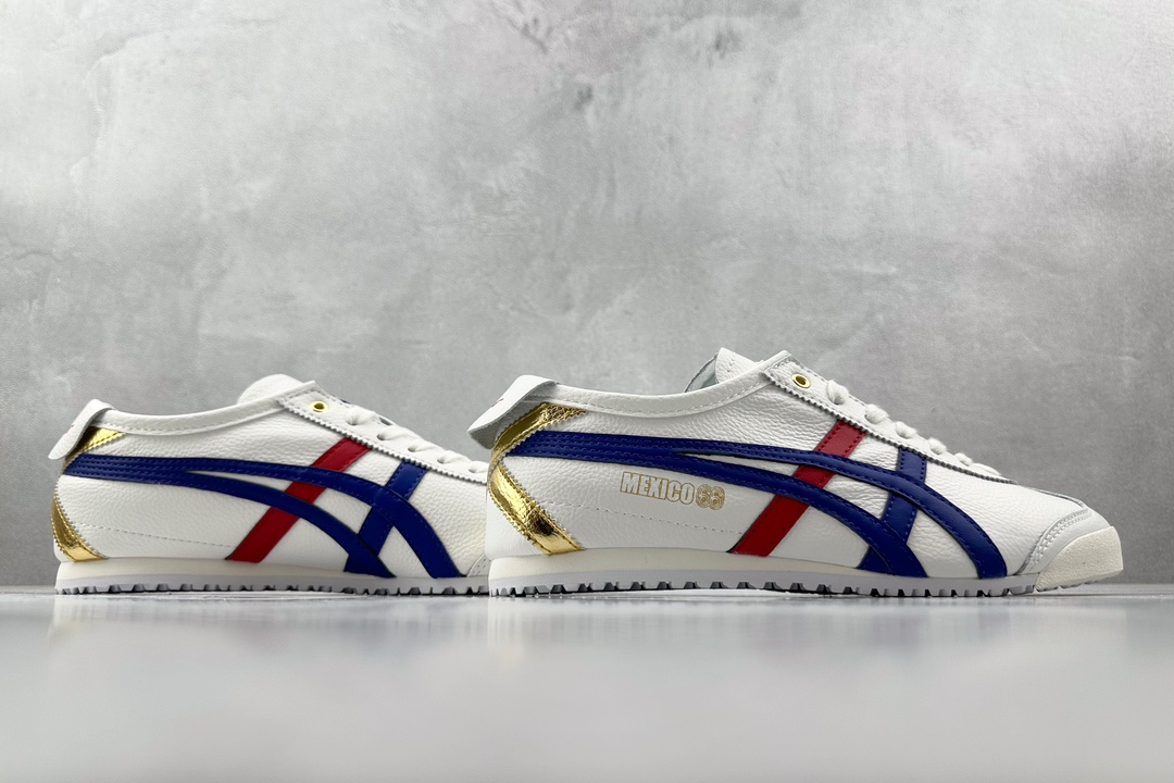 SC版 140 渠道特供 二层跑量  Onitsuka Tiger鬼冢虎  MEXICO 66 白蓝色 D507L-0152