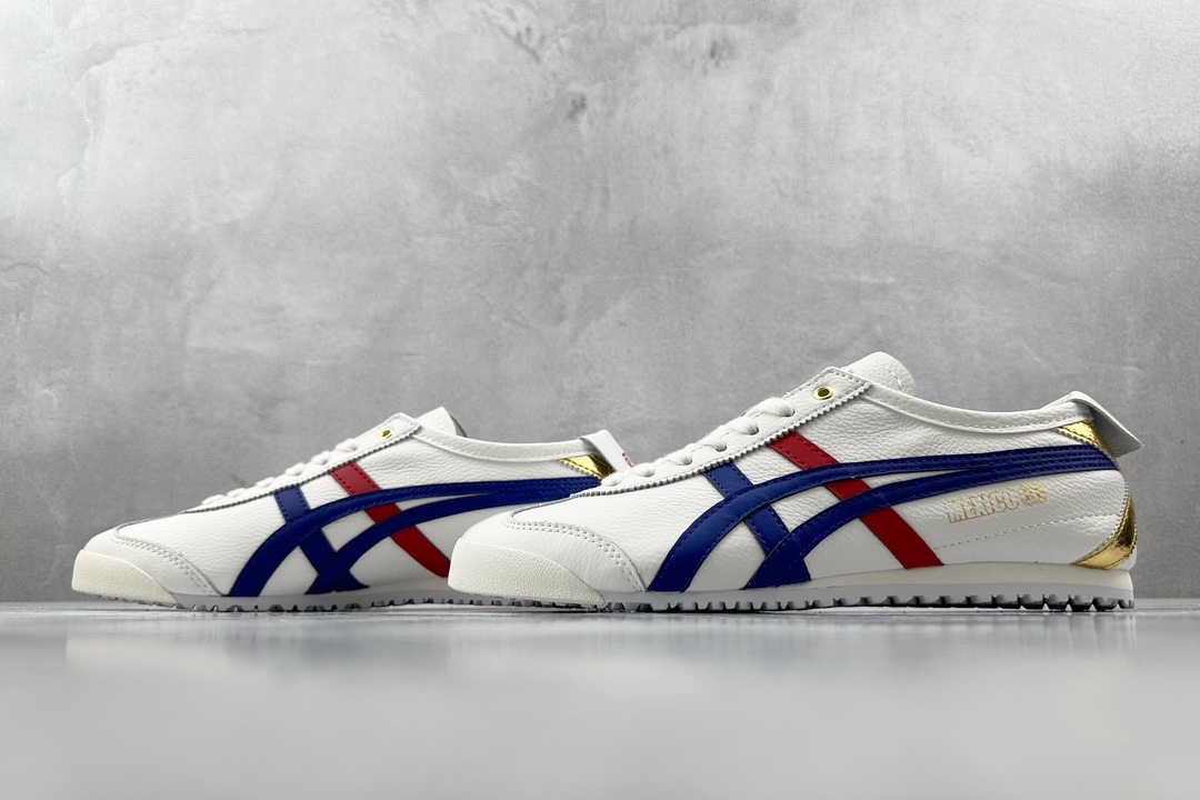 SC版 140 渠道特供 二层跑量  Onitsuka Tiger鬼冢虎  MEXICO 66 白蓝色 D507L-0152