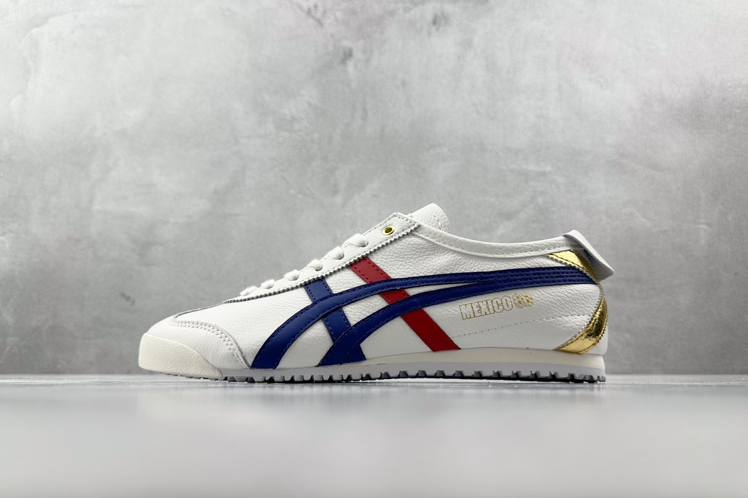 SC版 140 渠道特供 二层跑量  Onitsuka Tiger鬼冢虎  MEXICO 66 白蓝色 D507L-0152