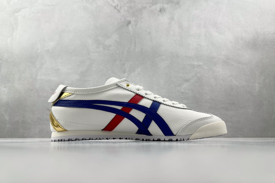 SC版 140 渠道特供 二层跑量  Onitsuka Tiger鬼冢虎  MEXICO 66 白蓝色 D507L-0152