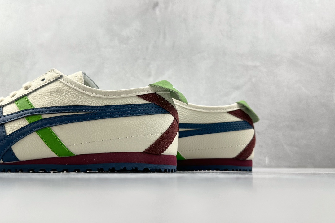 SC版 140 渠道特供 二层跑量 Onitsuka Tiger鬼冢虎  MEXICO 66 白蓝绿 1183A201-115