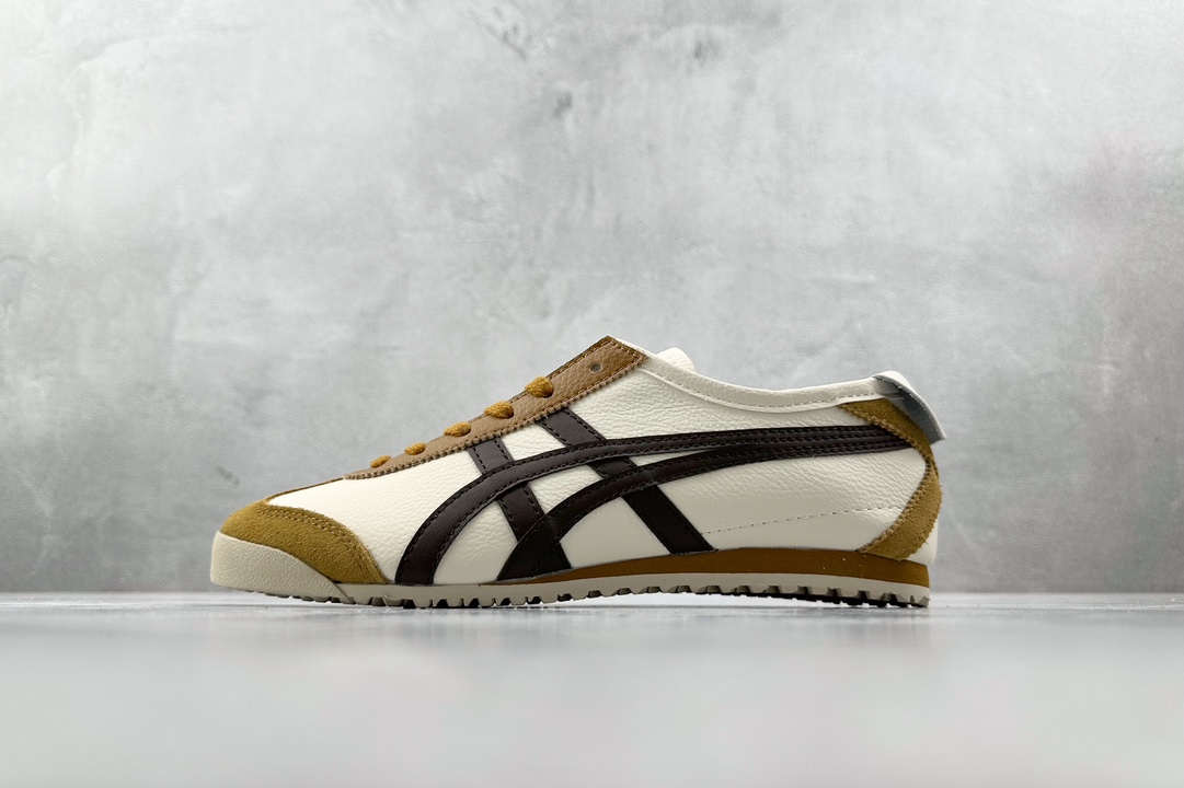 SC版 140 渠道特供 二层跑量 Onitsuka Tiger鬼冢虎  MEXICO 66 米棕 1183A201-117