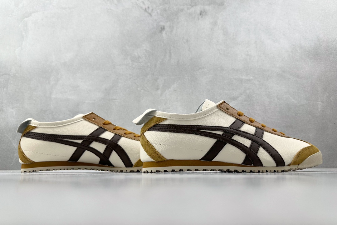 SC版 140 渠道特供 二层跑量 Onitsuka Tiger鬼冢虎  MEXICO 66 米棕 1183A201-117