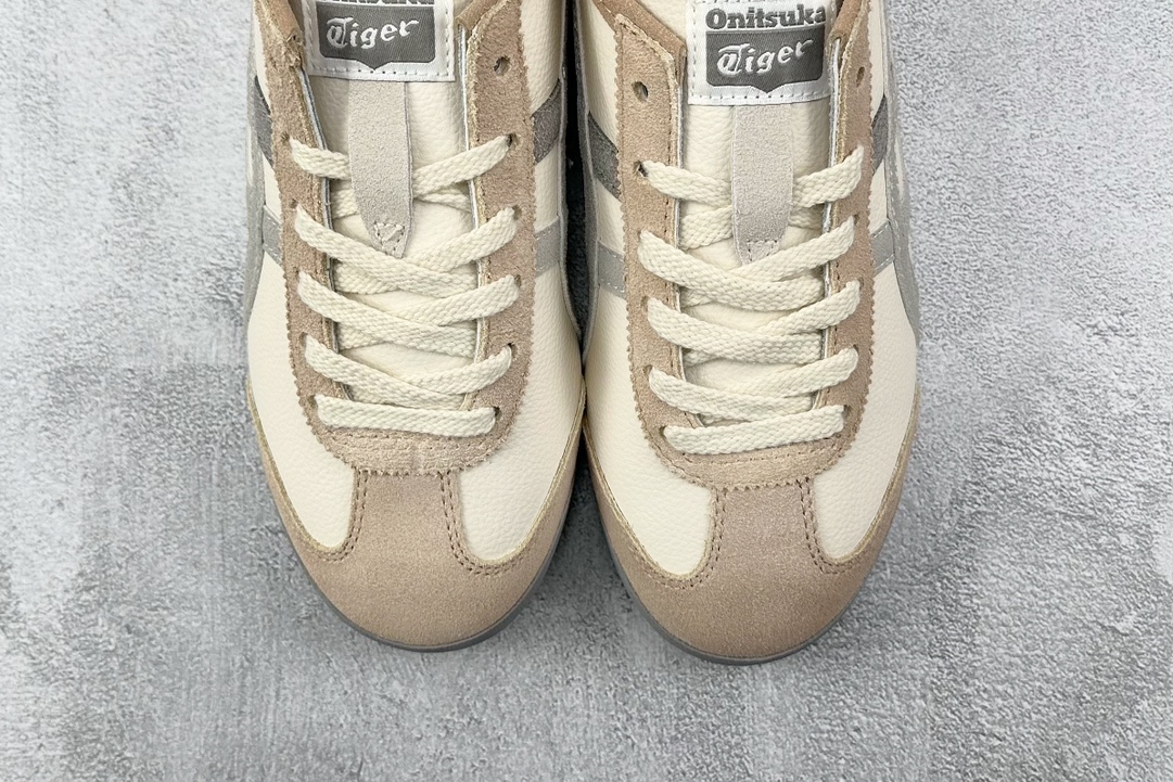 SC版 140 渠道特供 二层跑量 Onitsuka Tiger鬼塚虎 MEXICO 66 VIN 卡其色灰色 1183C076-252