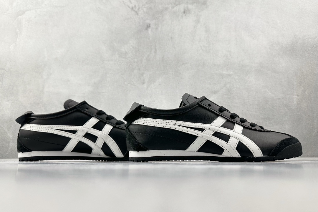 SC版 140 渠道特供 二层跑量 Onitsuka Tiger鬼塚虎 MEXICO 66 白黑 DL408-9001