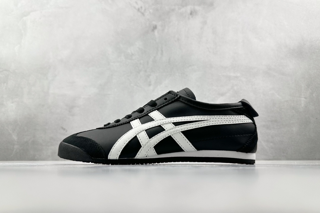 SC版 140 渠道特供 二层跑量 Onitsuka Tiger鬼塚虎 MEXICO 66 白黑 DL408-9001