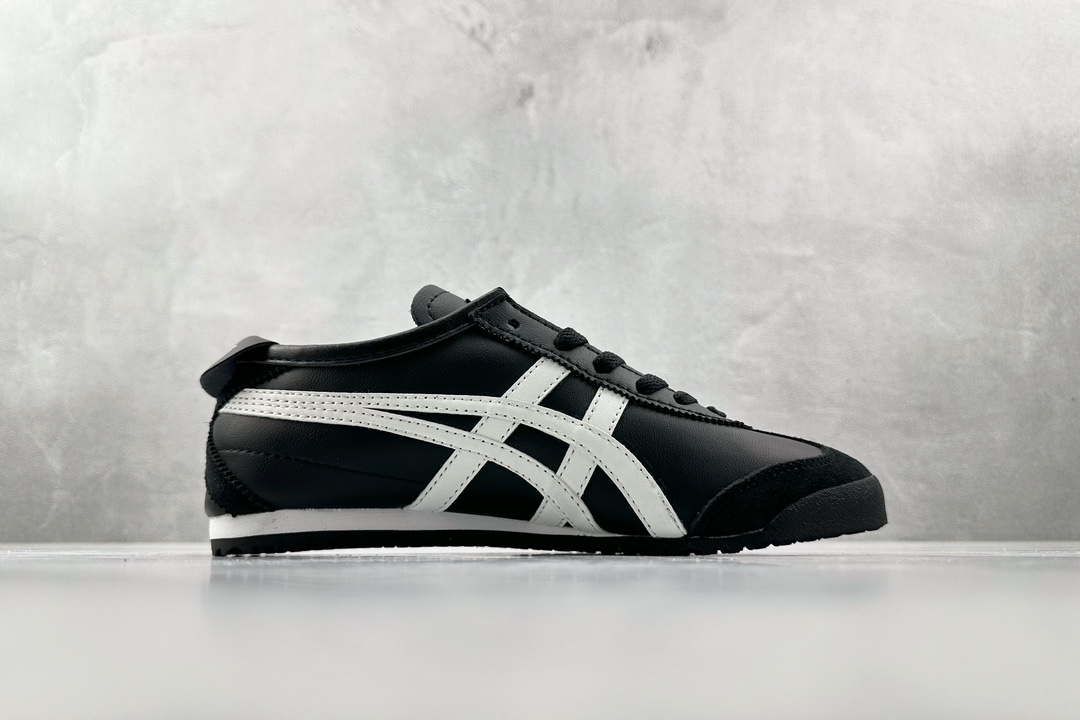 SC版 140 渠道特供 二层跑量 Onitsuka Tiger鬼塚虎 MEXICO 66 白黑 DL408-9001