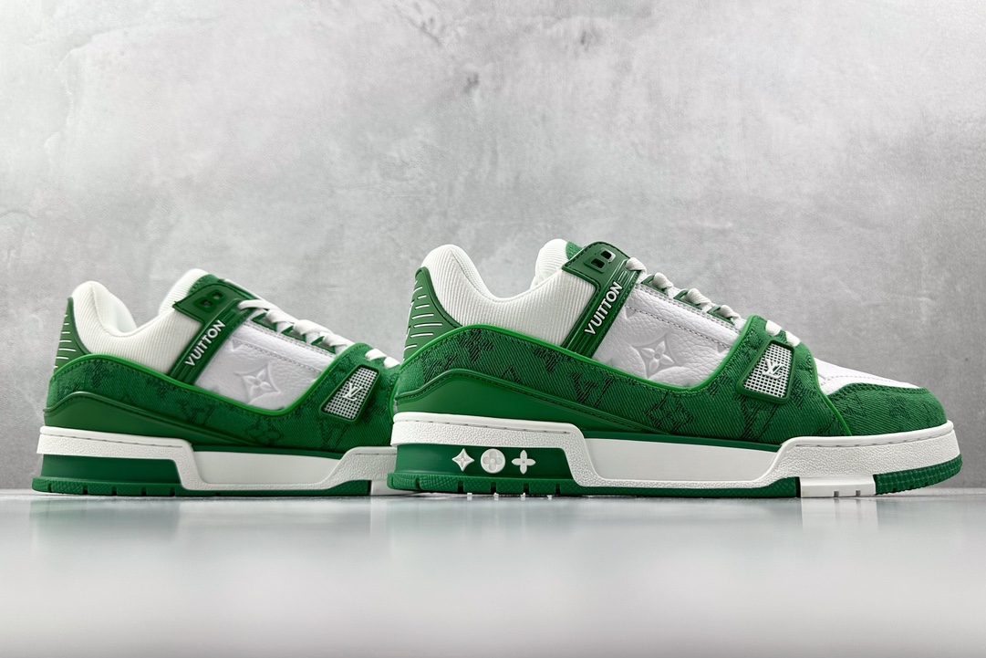 PB支线 270 最强跑量性价比 LOUIS VUITTON Trainer 绿白 1A9JI1