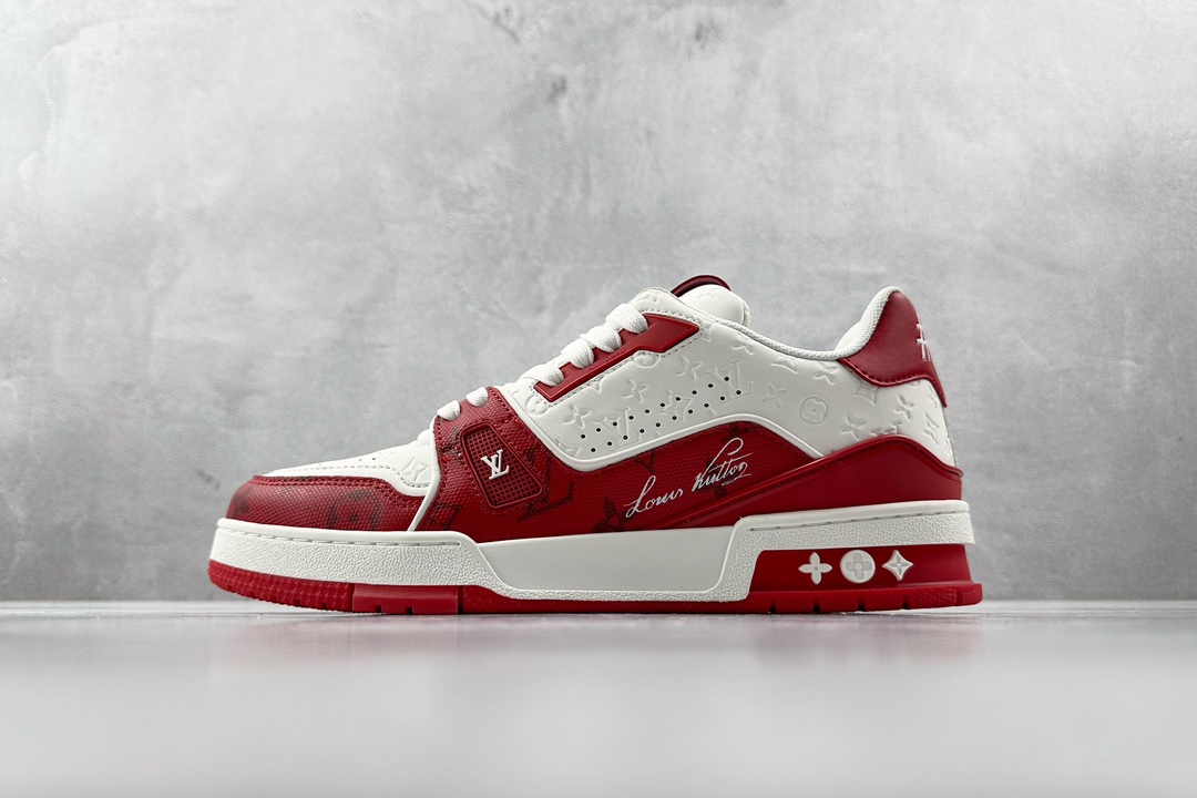 PB支线 270 最强跑量性价比 LOUIS VUITTON Trainer 白红色 1AANFH