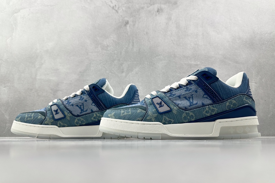 PB支线 270 最强跑量性价比 LOUIS VUITTON Trainer 牛仔布 蓝色 1A7S54