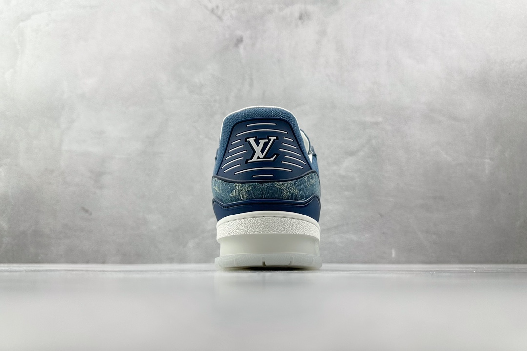 PB支线 270 最强跑量性价比 LOUIS VUITTON Trainer 牛仔布 蓝色 1A7S54